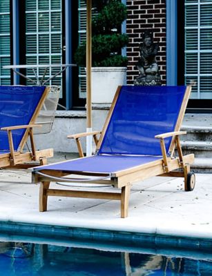 Beespoke Cayman Teak Outdoor Patio Chaise Lounger