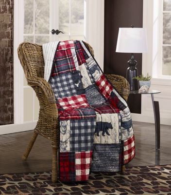 Donna Sharp Polyester Timber Bedding Collection Throw Blanket