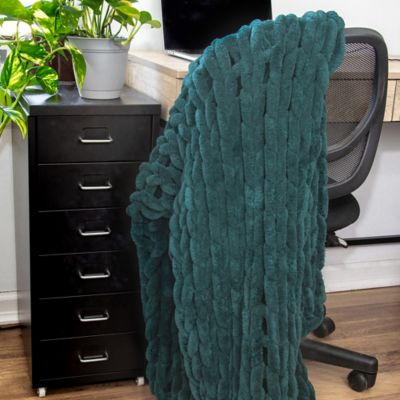 Image showing  Chenille Knitted Throw Blanket, 40 in. x 50 in.