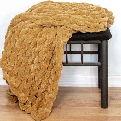 Image showing  Chenille Knitted Throw Blanket, 40 in. x 50 in.