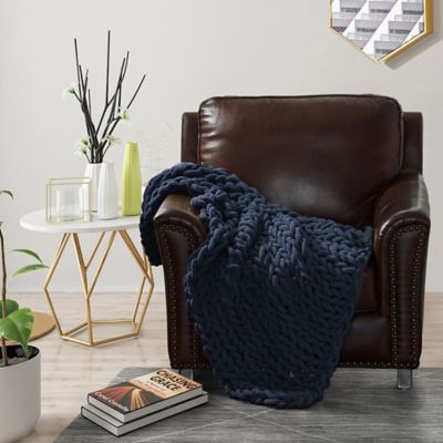 Image showing  Chenille Knitted Throw Blanket, 40 in. x 50 in.