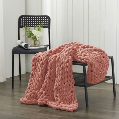 Image showing  Chenille Knitted Throw Blanket, 40 in. x 50 in.