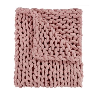 Donna Sharp Chenille Knitted Throw Blanket