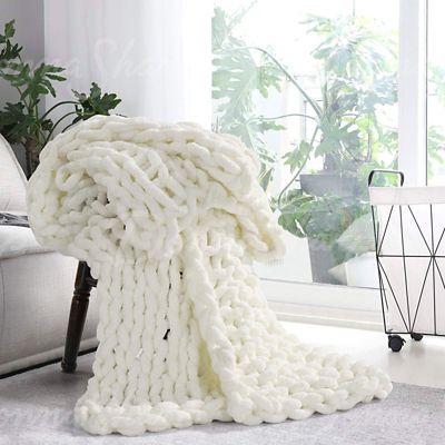 Image showing  Chenille Knitted Throw Blanket, 40 in. x 50 in.