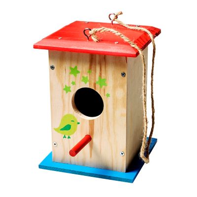 Stanley Jr. DIY Birdhouse Kit, Blue/Red