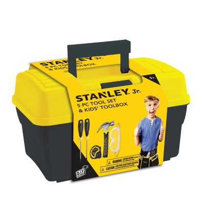Stanley Jr. Toolbox Toy Set with 5 Tools