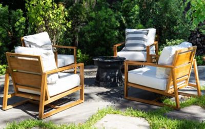 Beespoke Catalina Bay Teak Outdoor Patio Lounge Chair