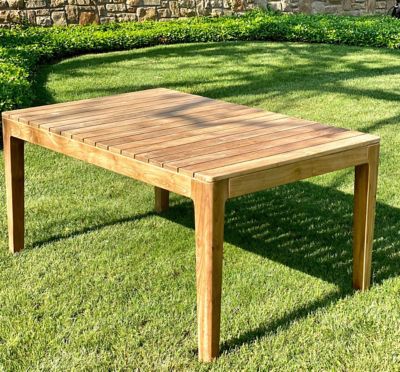 Beespoke Mesa Teak Outdoor Patio Rectangle Dining Table