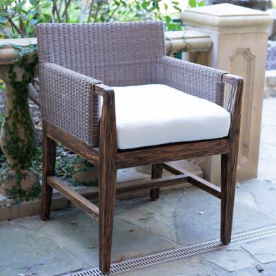 Beespoke Conner Teak Wicker Outdoor Patio Dining Chair