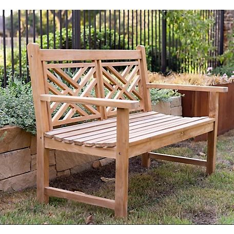 Beespoke Pavilion Teak Outdoor Patio Garden Patio Bench