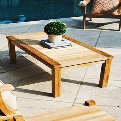 Beespoke Pavilion Teak Outdoor Patio Coffee Table