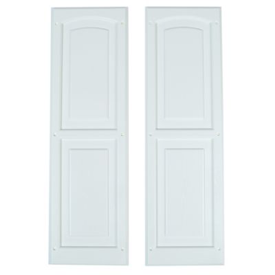 Shed Master 30-1/4 in. Window Vinyl Shutters, Large, 2 pc.