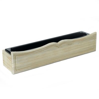 Image showing  0.18 cu. ft. Wood Flower Box with Liner
