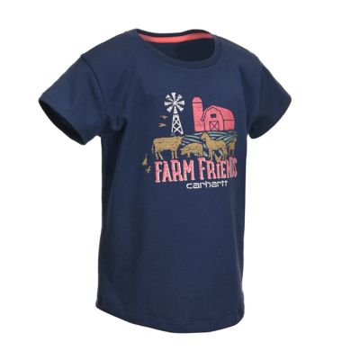 Carhartt Girls' Cotton Jersey Short-Sleeve Graphic T-Shirt