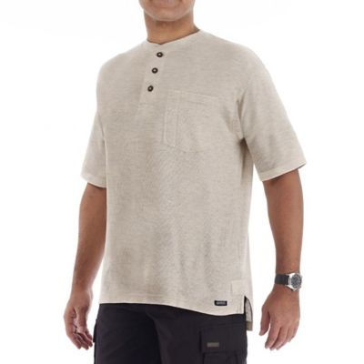 Image showing  Men's Short-Sleeve Mini Thermal Henley Shirt