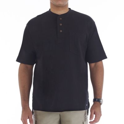 Smith's Workwear Men's Short-Sleeve Mini Thermal Henley Shirt
