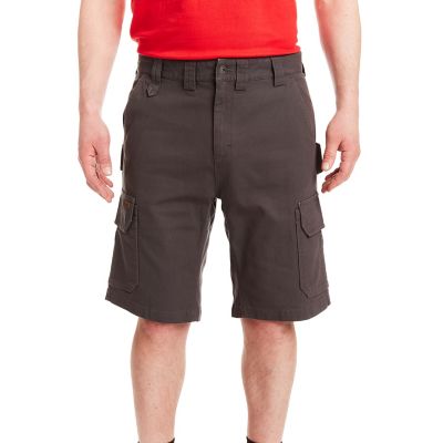 Image showing  Men's Stretch Fit Mid-Rise Canvas Cargo Utility Work Shorts