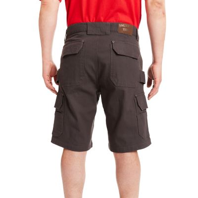 Image showing  Men's Stretch Fit Mid-Rise Canvas Cargo Utility Work Shorts