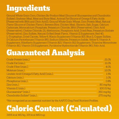 Image showing 9 th Pedigree Adult Small Breed Dry Dog Food, Chicken and Steak, 3.5 lb.