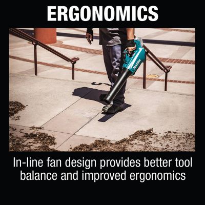 Image showing 7 th Makita LXT 116 MPH/459 CFM 18V Cordless Handheld Leaf Blower, Battery and Charger Not Included