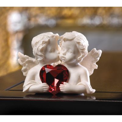 Image showing  Two in Love Cherub Figurine, 2.75 in. x 1.5 in. x 2 in.