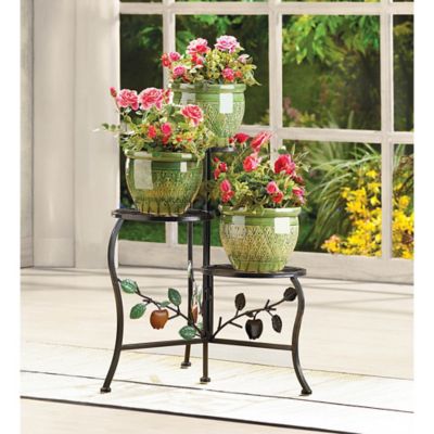 Image showing  Country Apple Branch Plant Stand