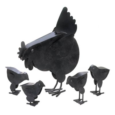 Design Imports Hen with Chicks Decorative Sculpture, 4505936V