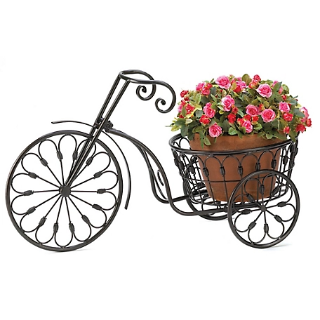 Design Imports Metal Bicycle Plant Stand