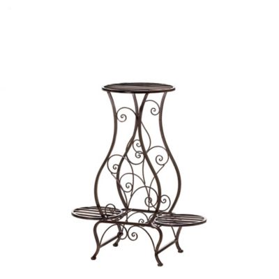 Design Imports Hourglass Triple Plant Stand