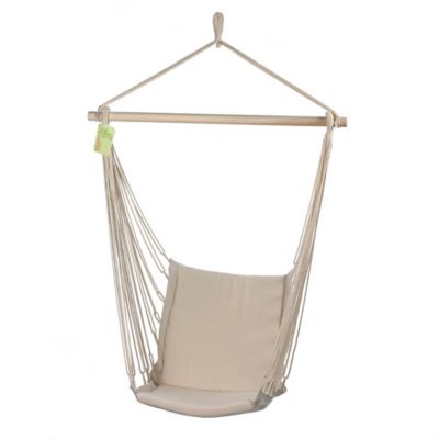 Image showing  38 in. x 17.75 in. x 52 in. Cotton Padded Swing Chair