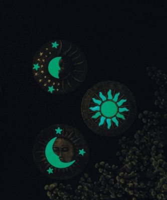 Image showing  Celestial Glow-in-the-Dark Decorative Garden Stepping Stone, 10.5 in.