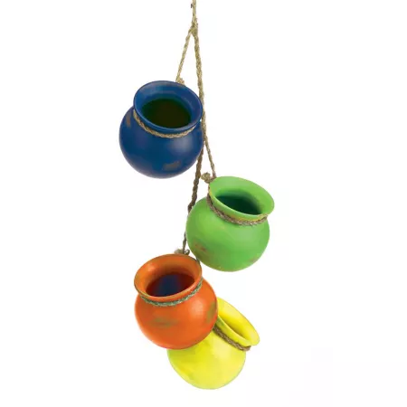 Design Imports Fiesta Terracotta Hanging Planters Hanging Baskets