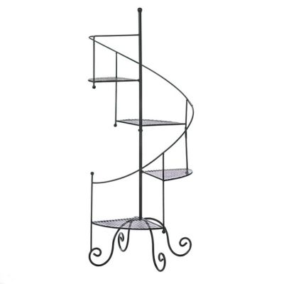 Design Imports 4-Tier Spiral Showcase Plant Stand