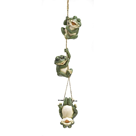 Design Imports Frolicking Frogs Hanging Decoration, 4506008V