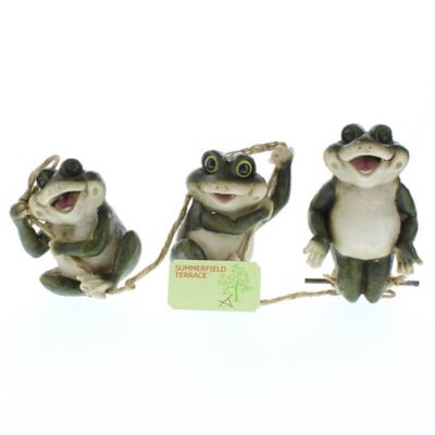 Image showing  Outdoor Frolicking Frogs Hanging Decoration, 30.25 in.