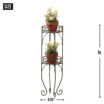 Image showing  2-Tier Metal Decorative Plant Stand