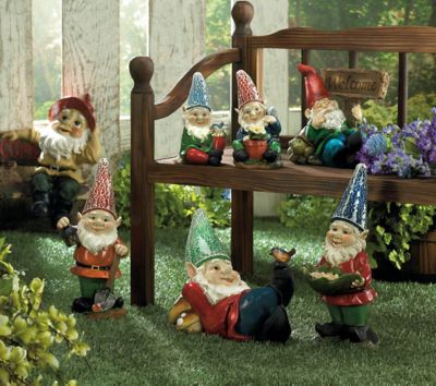 Image showing  Gardening Gnome Solar Statue