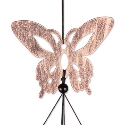 Image showing  36 in. Fluttering Butterflies Wind Chimes, Iron, Aluminum