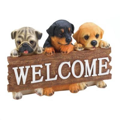 Design Imports Puppy Welcome Sign