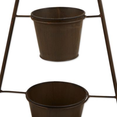 Image showing  Iron Windmill Decorative Plant Stand