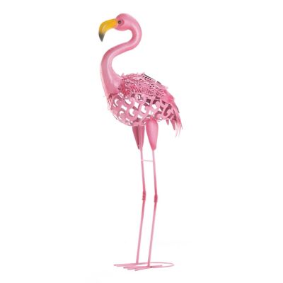 Design Imports Standing Tall Solar Flamingo Statue