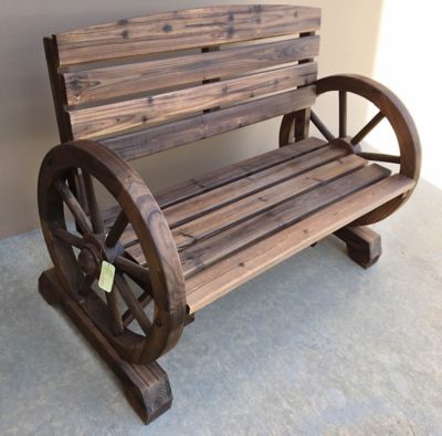 Image showing  42 in. Wagon Wheel Bench
