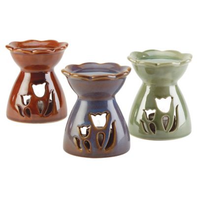 Design Imports Flower Candle Oil Warmer Trio