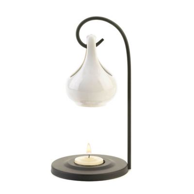 Design Imports White Tear Drop Oil Warmer