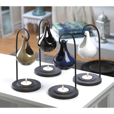 Image showing  White Tear Drop Oil Warmer