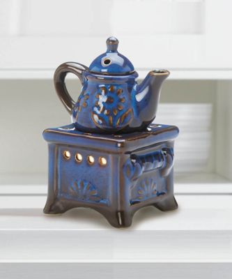 Image showing  Blue Teapot Stove Oil Warmer