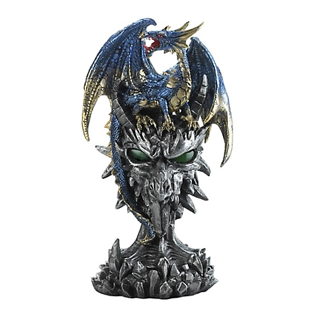 Design Imports Blue Dragon Warrior Statue