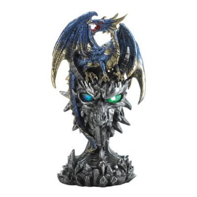 Image showing  Blue Dragon Warrior Statue, 6 in. x 4 in. x 9.5 in.