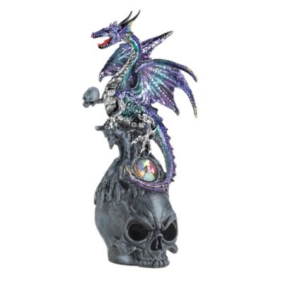 Design Imports Mystical Dragon and Skull Figurine