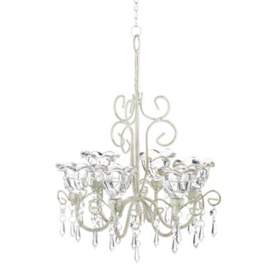 Zingz & Thingz Crystal Blooms Candle Chandelier